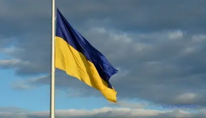Ukrainian Flag Solemnly Raised in Balakliya