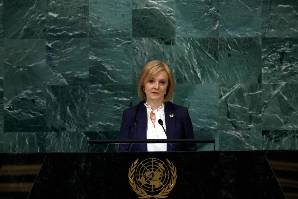 Truss at UN Vows UK Military Aid ‘Until Ukraine Prevails’