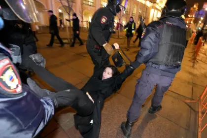 Понад 200 затриманих по всій Росії на акціях протесту проти мобілізації