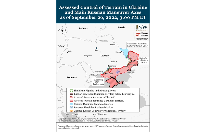 Найновіше від американського Інституту вивчення війни (ISW)