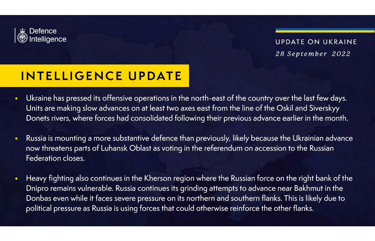 Інформація від військової розвідки Великої Британії про ситуацію в Україні