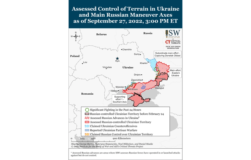 ISW Russian Offensive Campaign Assessment, September 27