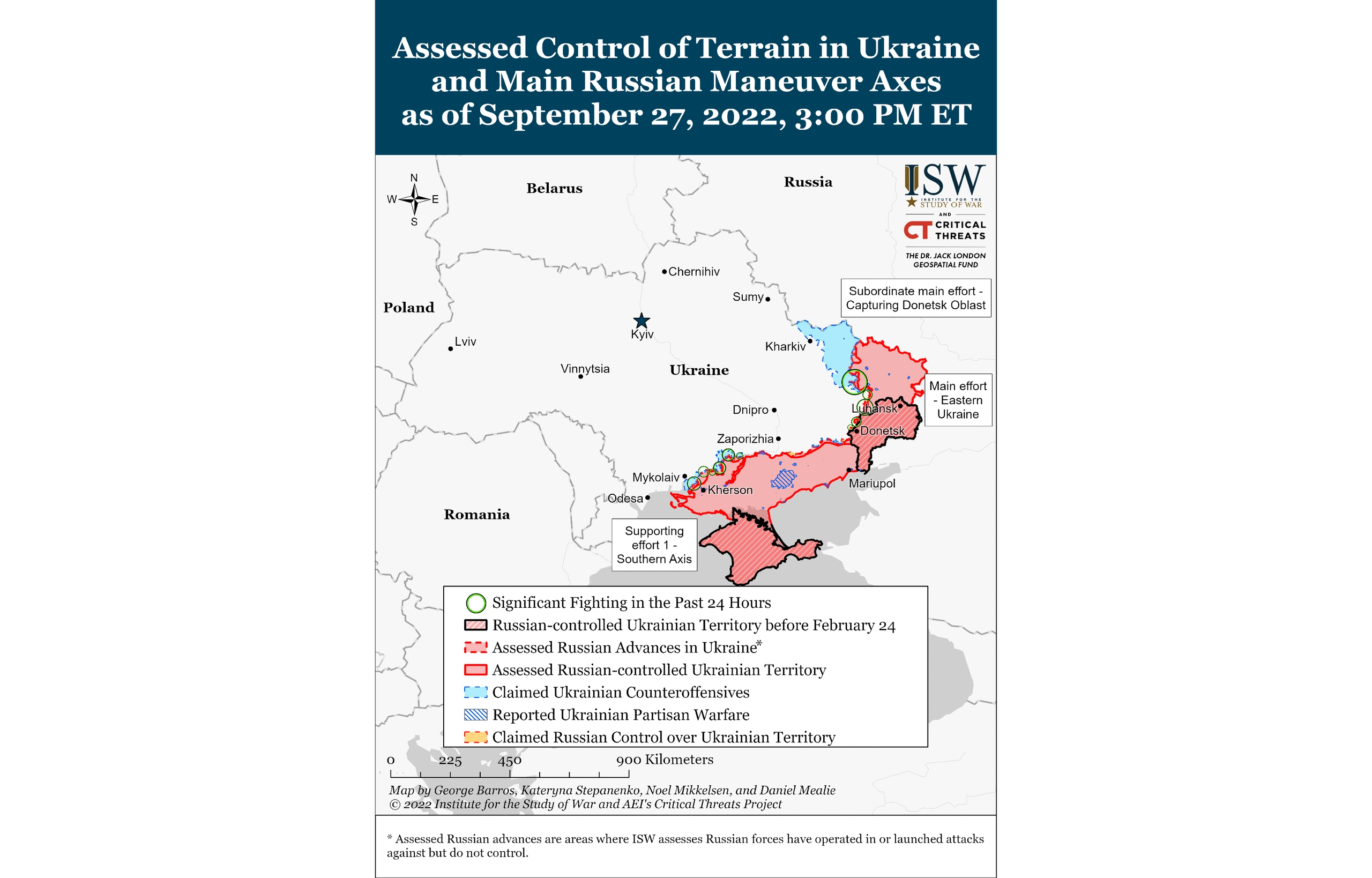 Найновіше від американського Інституту вивчення війни (ISW)