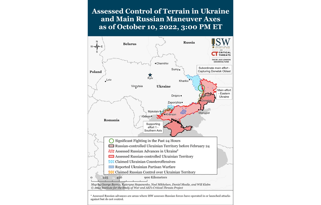 ISW Russian Offensive Campaign Assessment, October 10