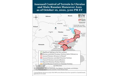 ISW Russian Offensive Campaign Assessment, October 10
