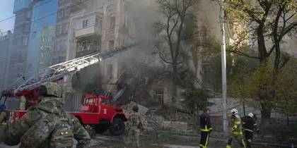 روسيا تشن هجمات على وسط كييف بطائرات مسيرة