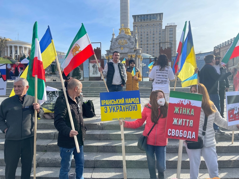 Іранська діаспора в Україні протестує проти участі Ірану у російській агресії