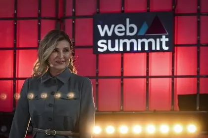 Plea from Ukraine First Lady Kicks off Annual Tech Summit in Portugal