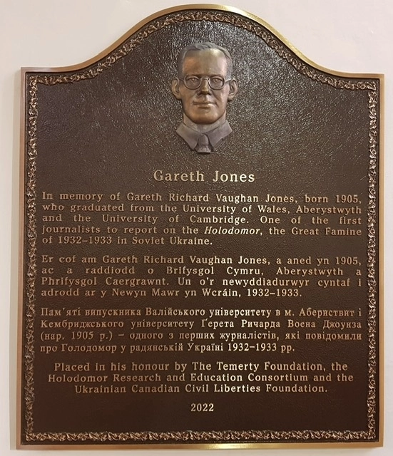 New Plaque Honors Wales’ Gareth Jones