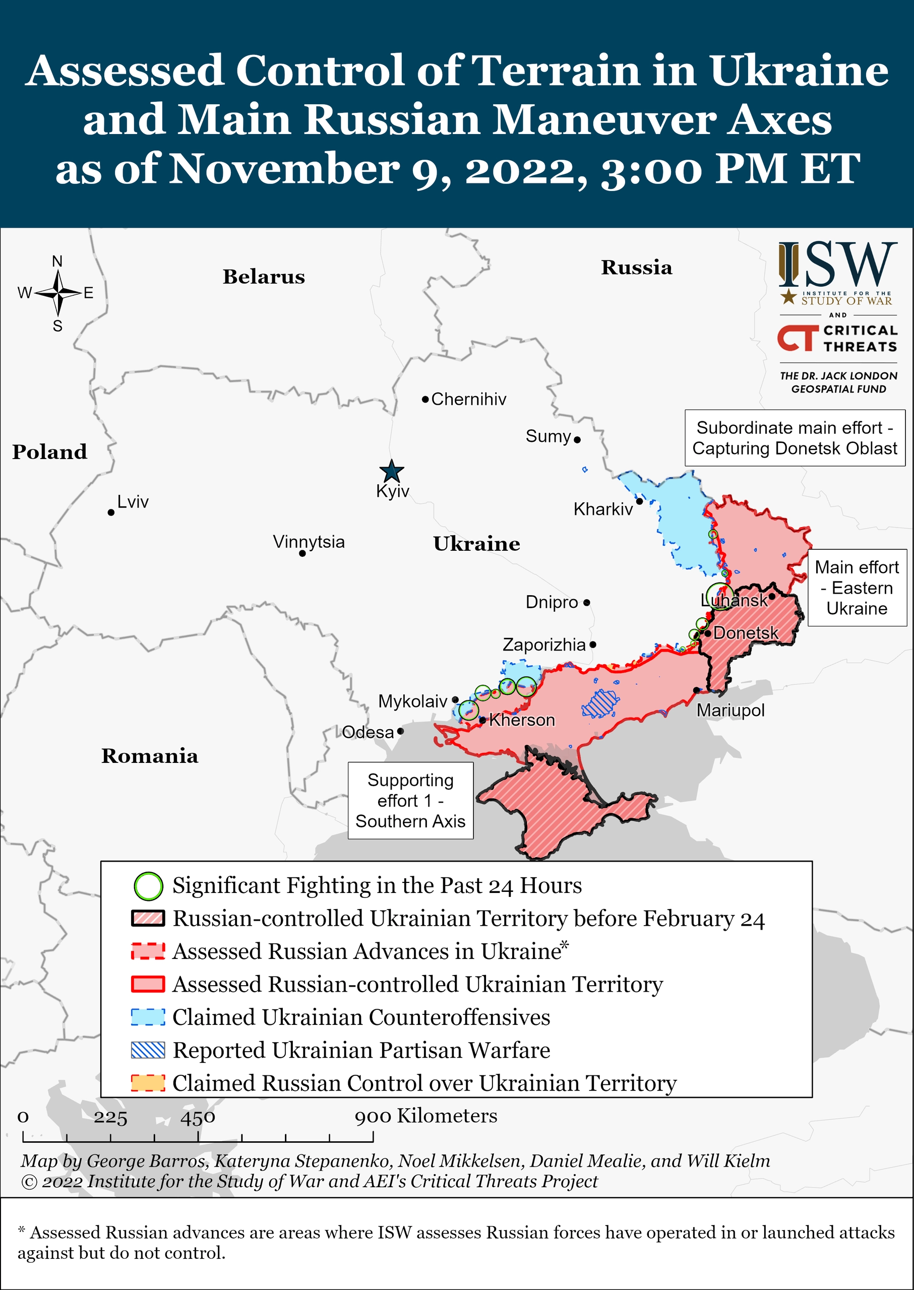 ISW Russian Offensive Campaign Assessment, November 9