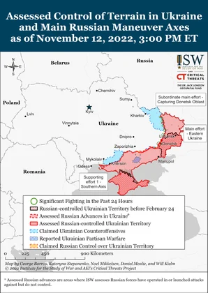 Найновіше від американського Інституту вивчення війни (ISW)