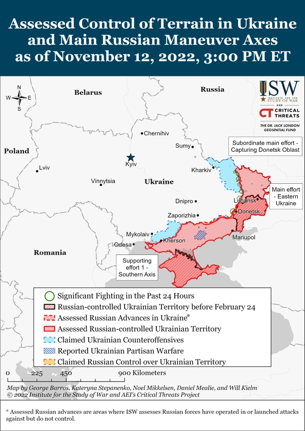 ISW Russian Offensive Campaign Assessment, November 12