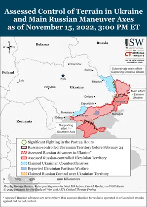 ISW Russian Offensive Campaign Assessment, November 15