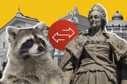 Українці пропонують віддати росіянам пам’ятник Катерині та повернути херсонського єнота