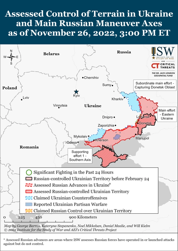 ISW Russian Offensive Campaign Assessment, November 26