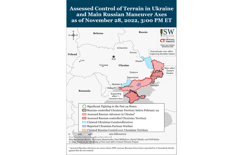 ISW Russian Offensive Campaign Assessment, November 28