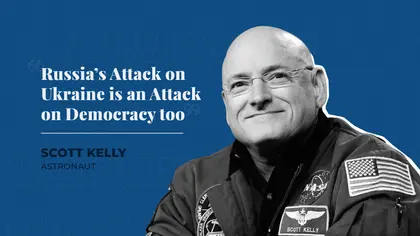 Astronaut Scott Kelly: “Russia’s Attack on Ukraine is an Attack on Democracy too”