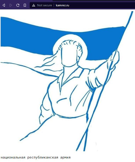 Скріншоти декількох сайтів демонструють зображення жінки з біло-синьо-білим прапором, що є символом російської антипутінської опозиції.