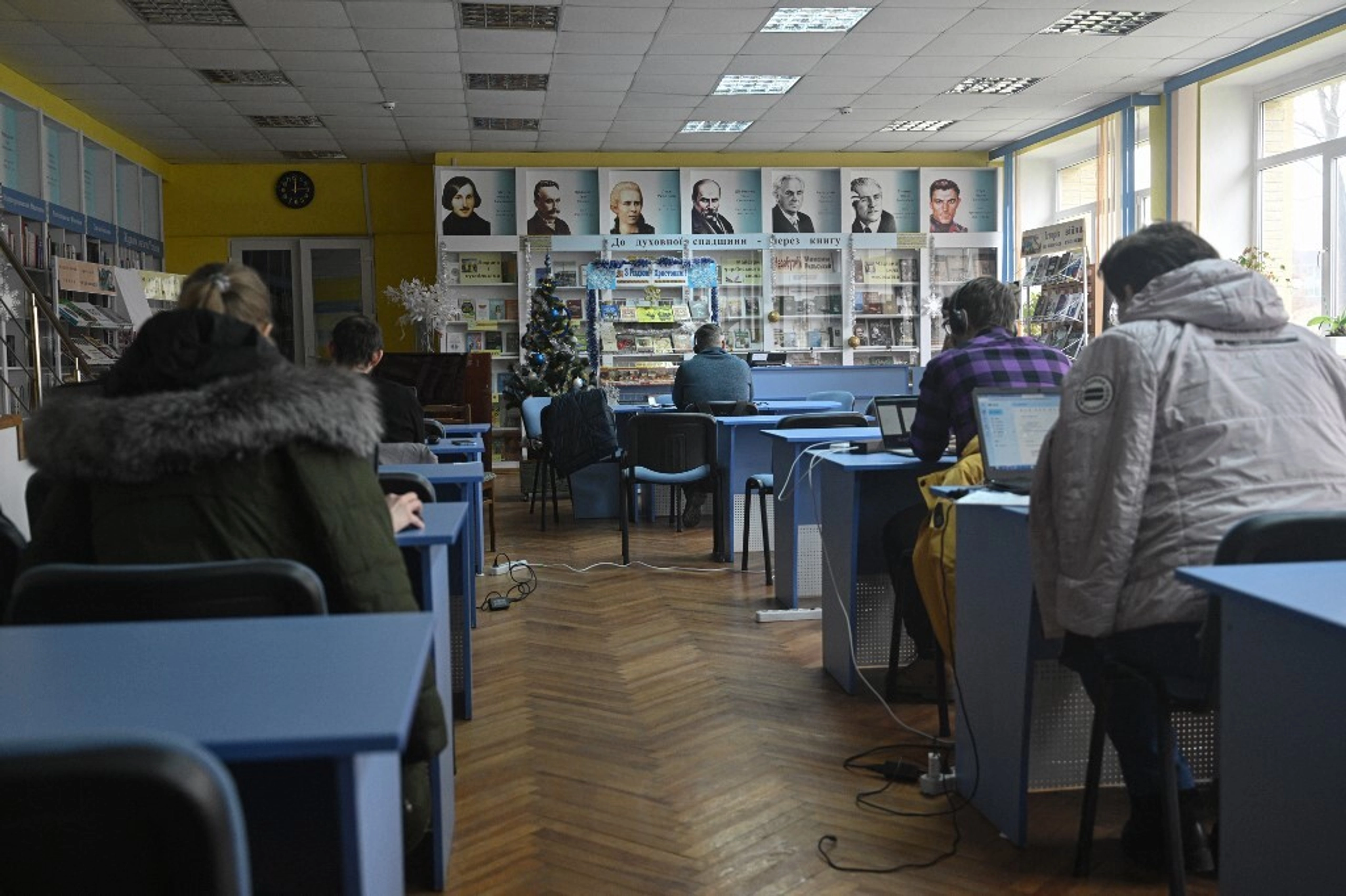 Library Offers Refuge and Recovery in War-Scarred Ukraine Town