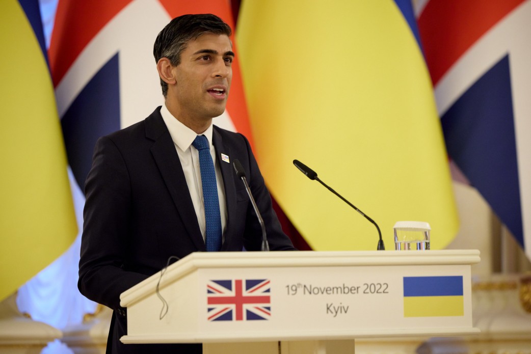 Rishi Sunak, the Prime Minister of Great Britain. Photo by the Presidential Office