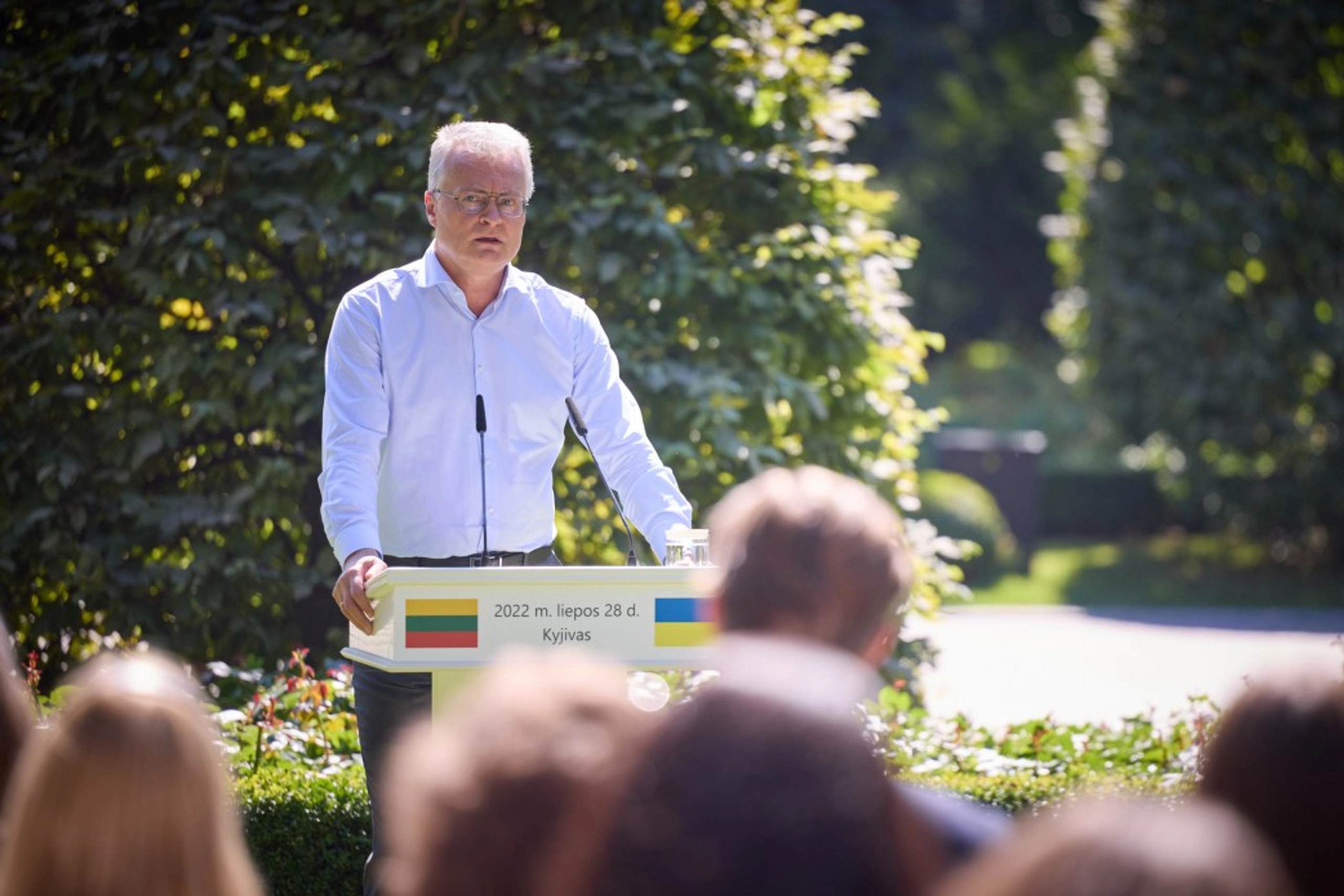 Gitanas Nauseda, the President of Lithuania. Photo by the Presidential Office