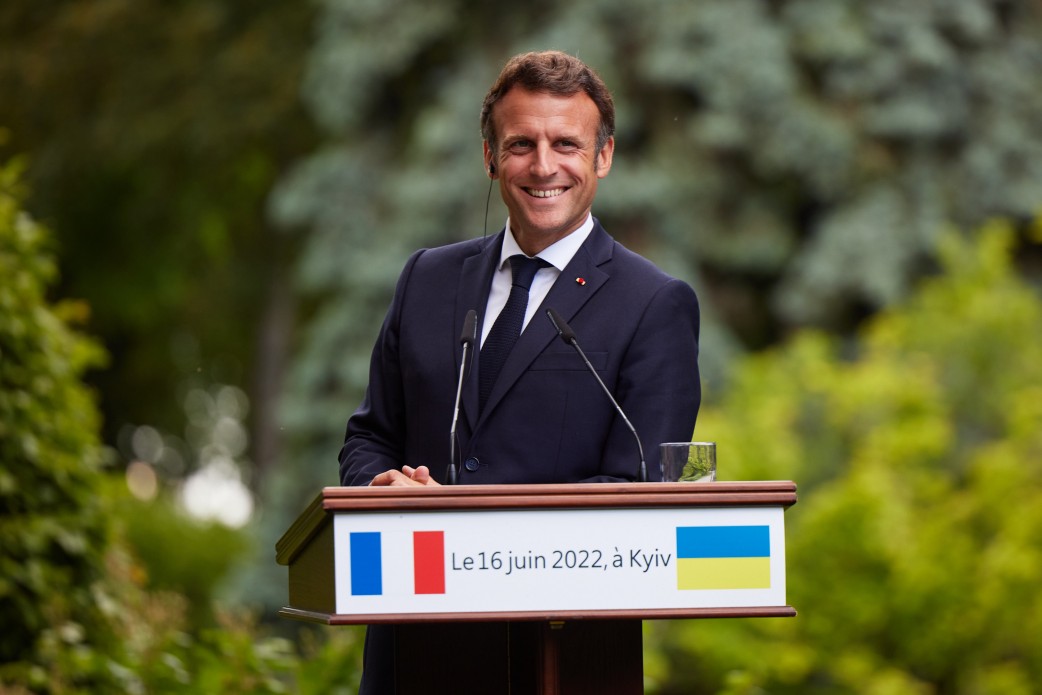 Emmanuel Macron, the president of France. Photo by the Presidential Office