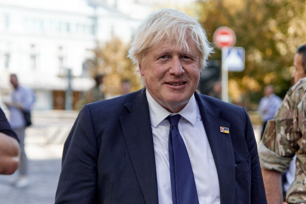Boris Johnson, the former Prime Minister of Great Britain. Photo by the Presidential Office
