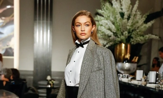 Gigi Hadid, a model. Photo by AFP