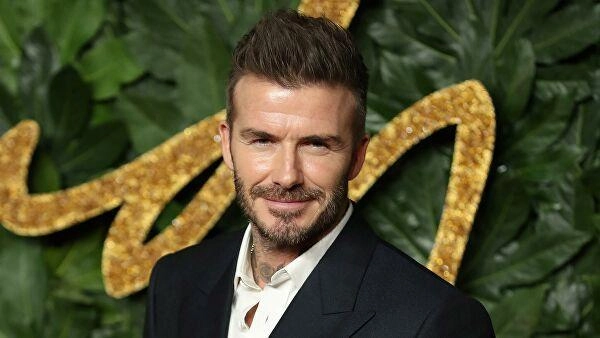 David Beckham, a football player. Photo by AFP