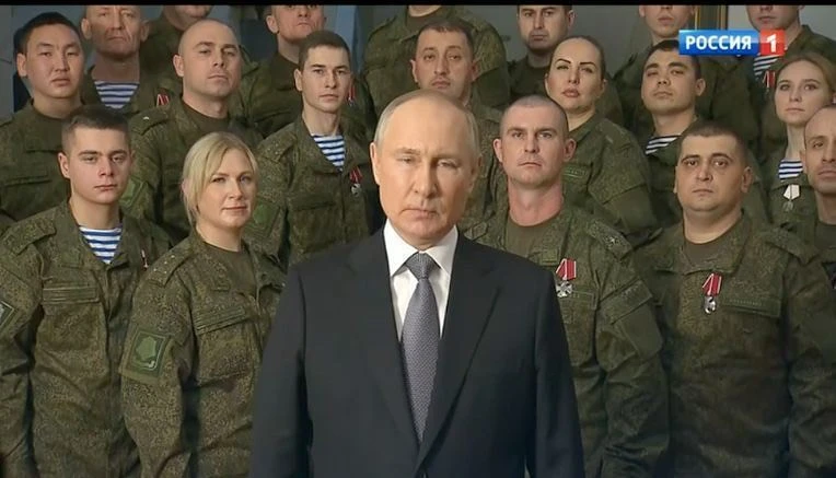 Актори в новорічному привітанні Путіна?