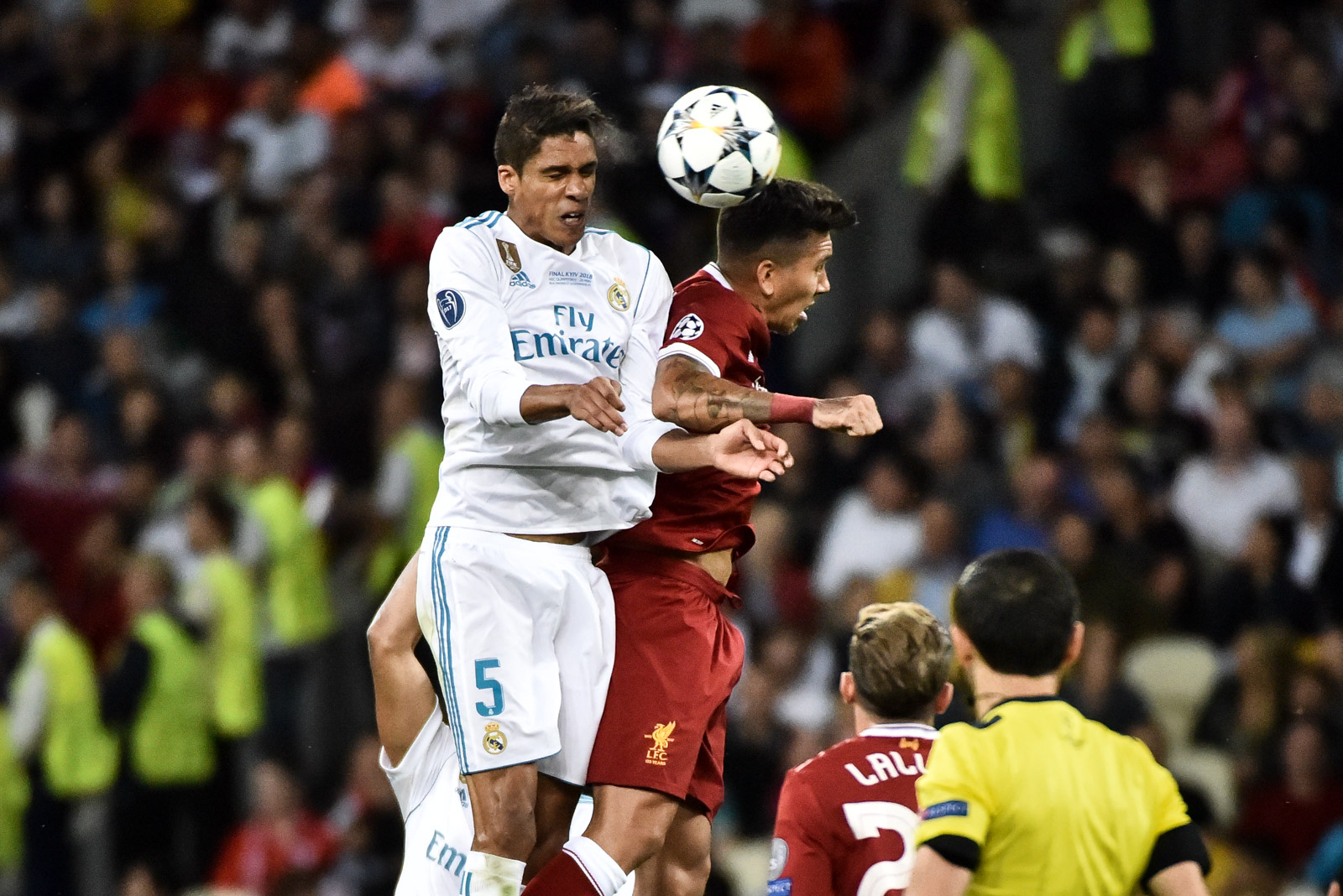 the UEFA Champions League final football match between Liverpool and Real Madrid at the Olympic Stadium on May 26 in Kyiv.