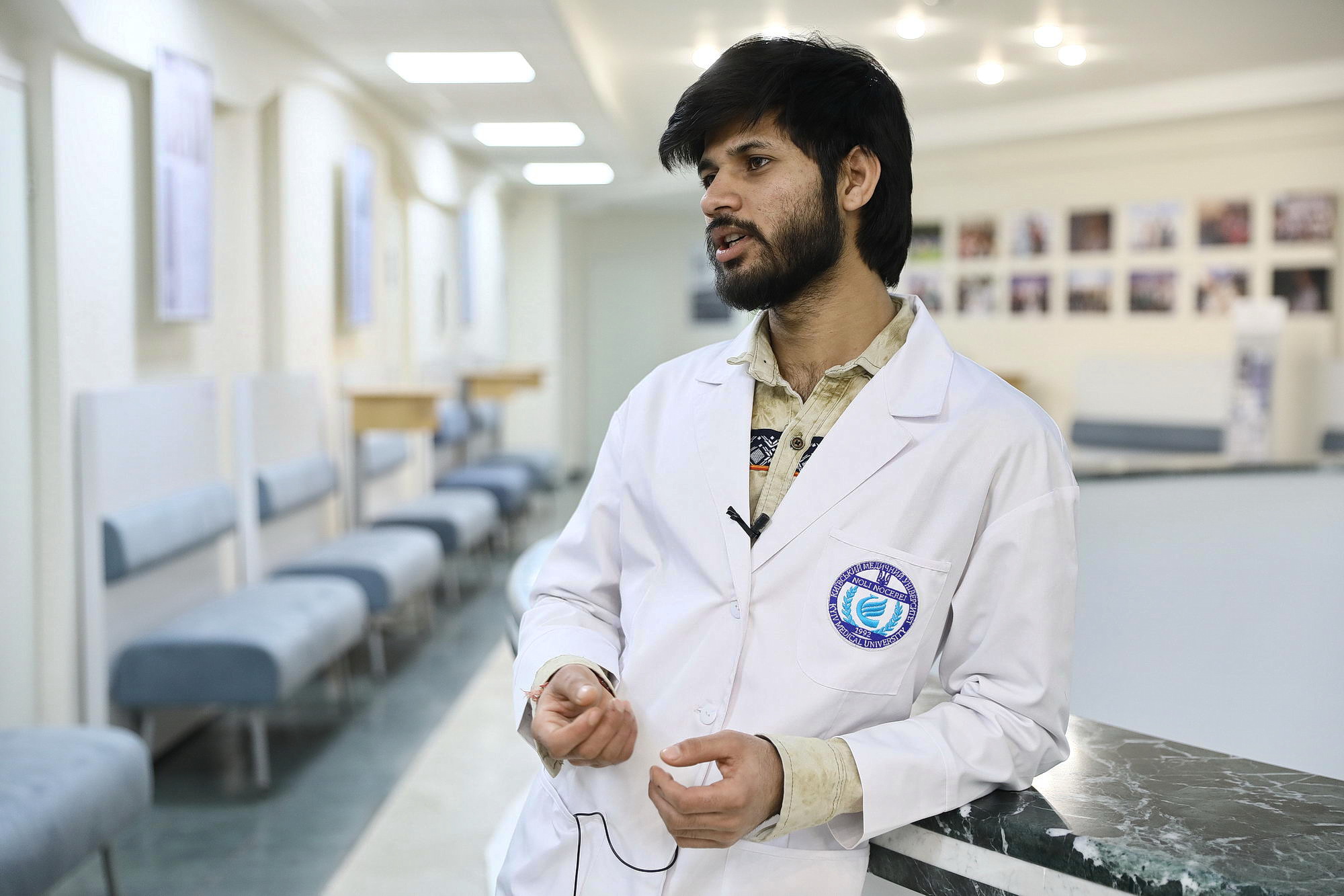Tarun Singh, 21, a third-year Indian student at Kyiv Medical University, who dreams of becoming a surgeon after graduation, speaks to the Kyiv Post on Jan. 17, 2020. (Oleg Petrasiuk)