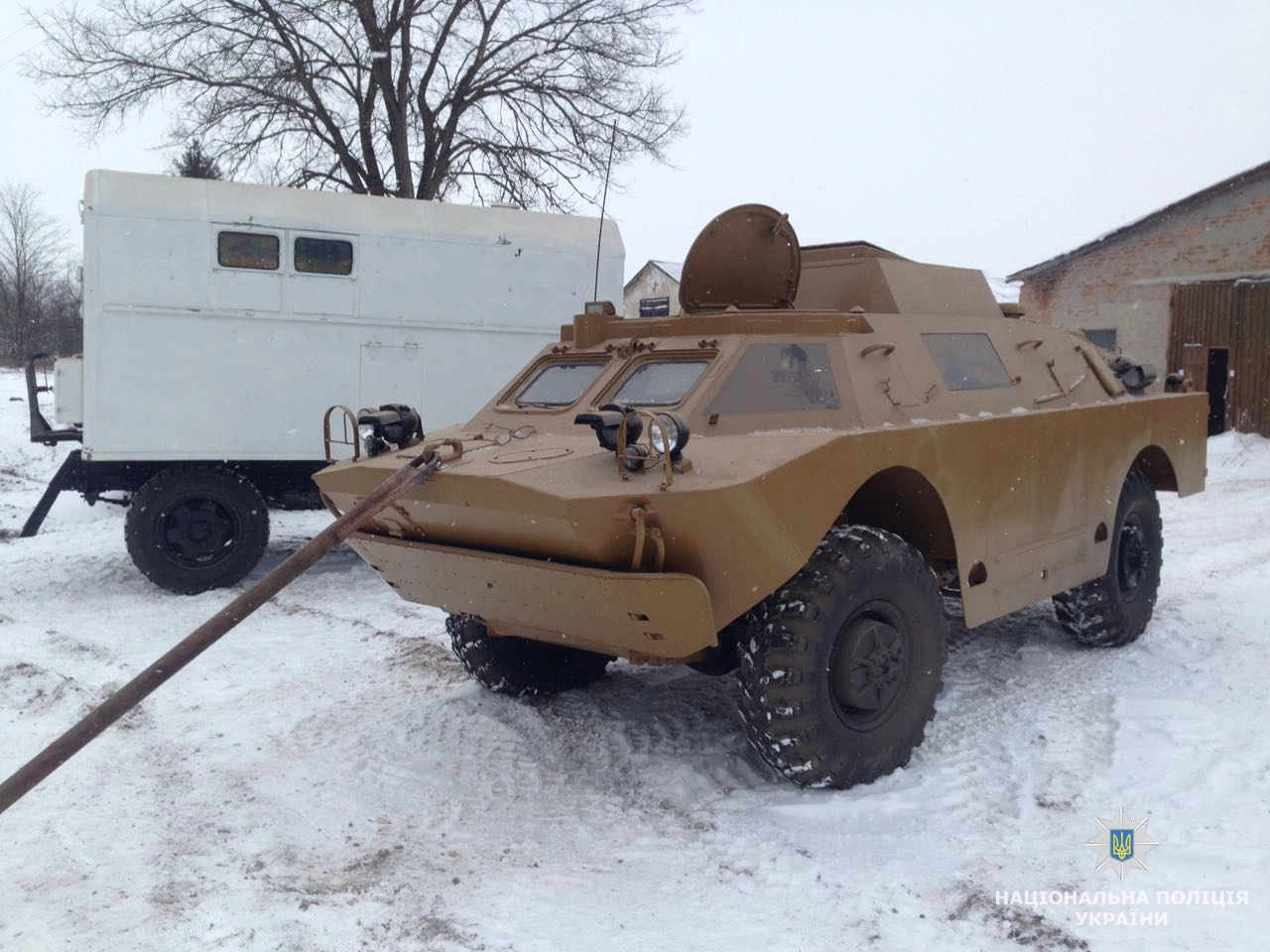 Military hardware found by National Police that was allegedly plundered from military bases and put up for sale.