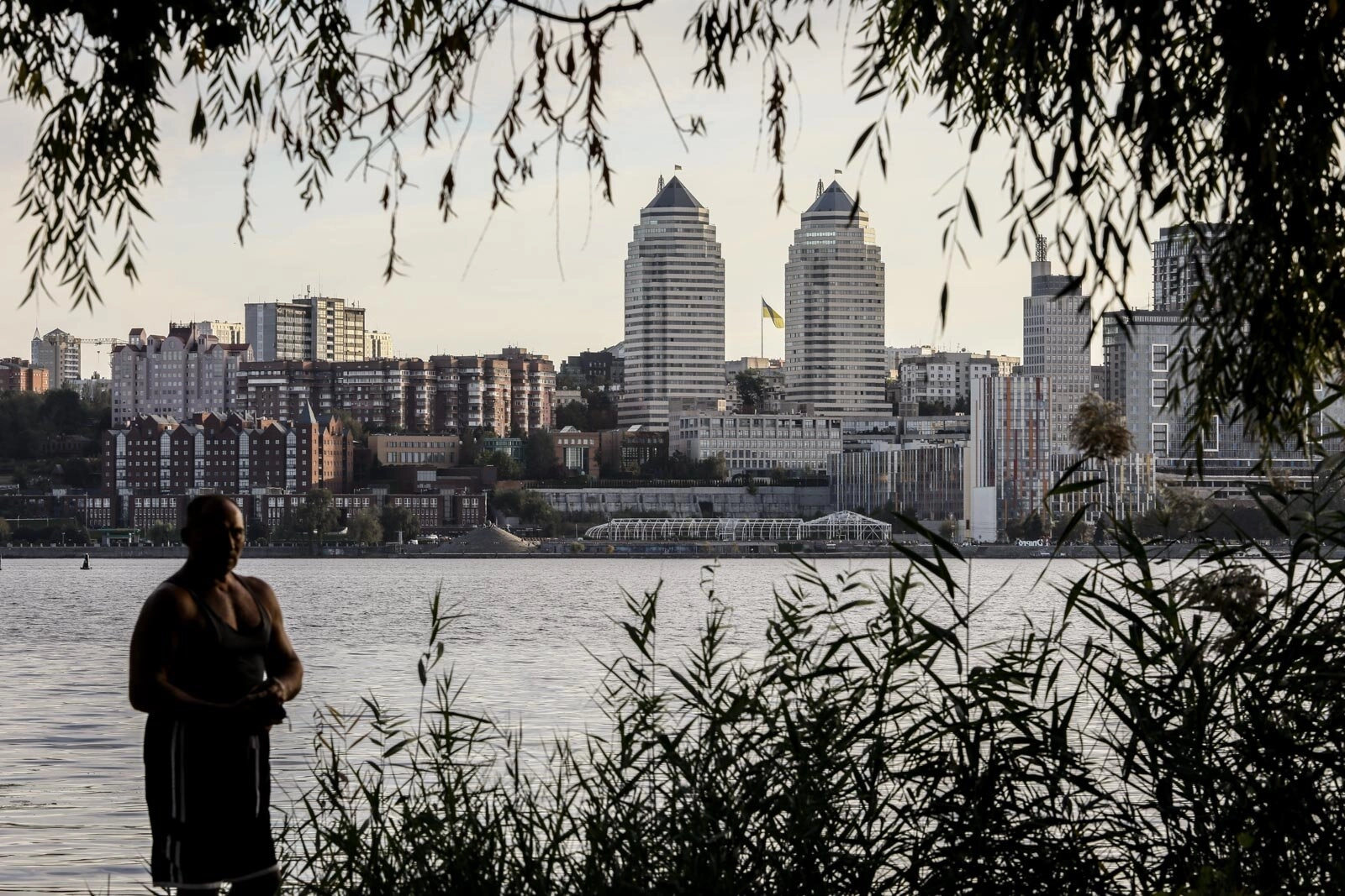 A photo of Dnipro&#8217;s right bank seen on Oct. 6, 2020.