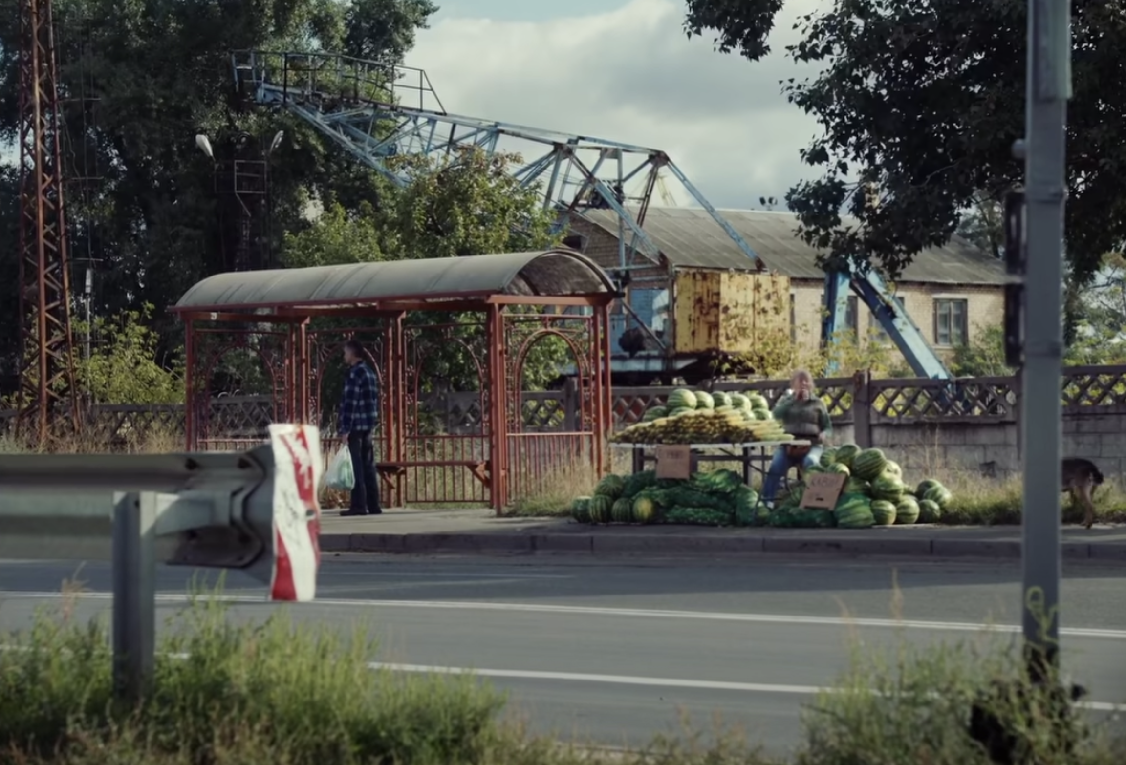A bus station in Ukraine that featured in the music video released on Oct. 15 by Belgian-born singer Stromae.