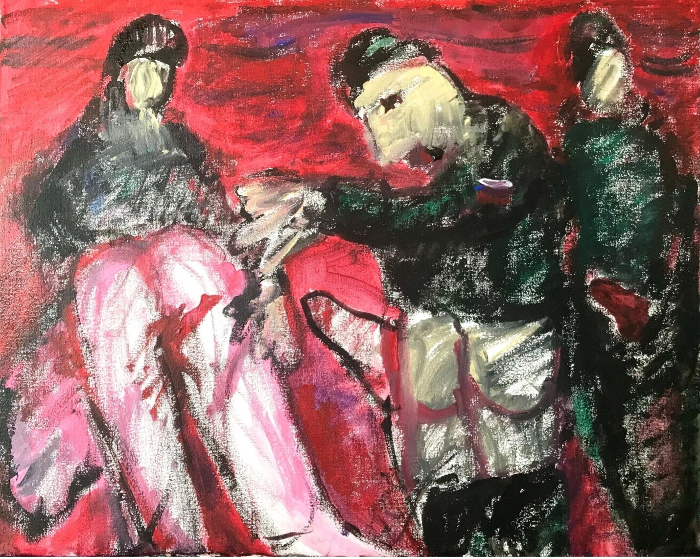 Artwork “Rapists” by Ukrainian artist Aleksandra Klitina, Musa Pavilion, Venice