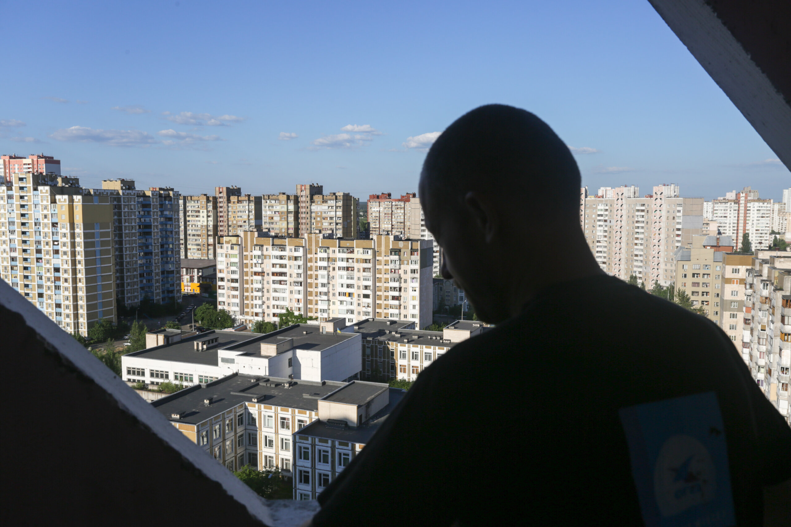 The view for many residents of the Troieshchyna neighborhood is the repetitive, monotonous landscape of Soviet apartment buildings built in the 1980s.