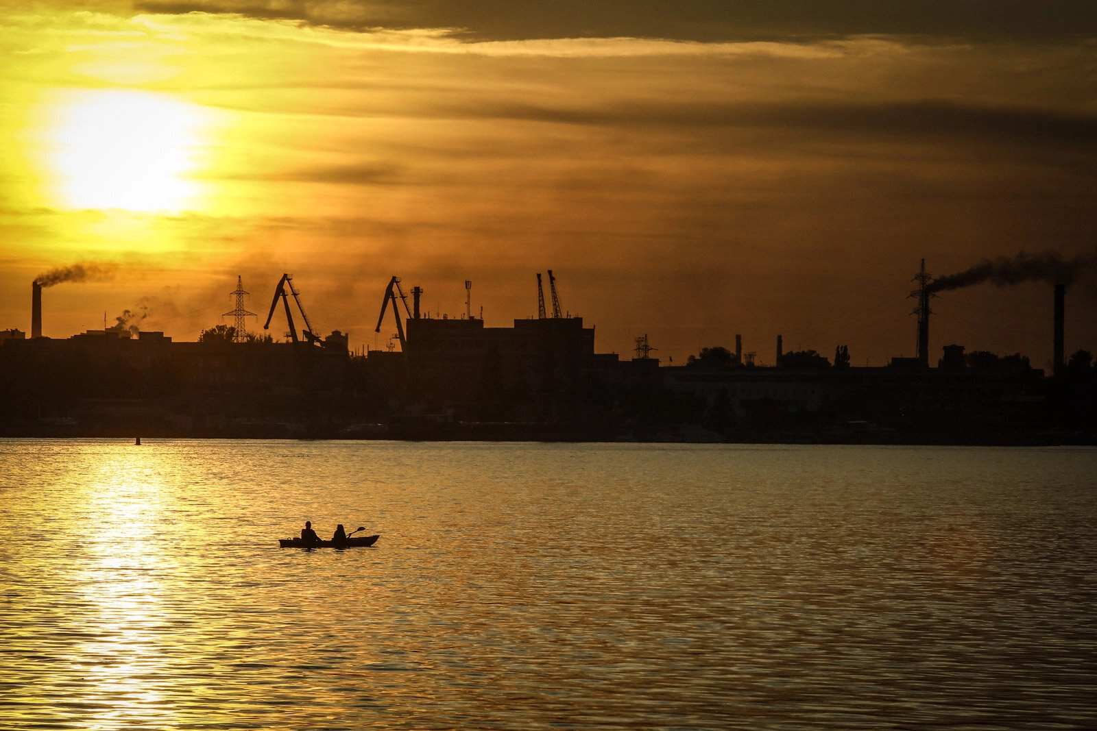 A photo of Dnipro&#8217;s right bank on Oct, 4, 2020. The city used to be an industrial powerhouse during Soviet rule, closed to foreigners.