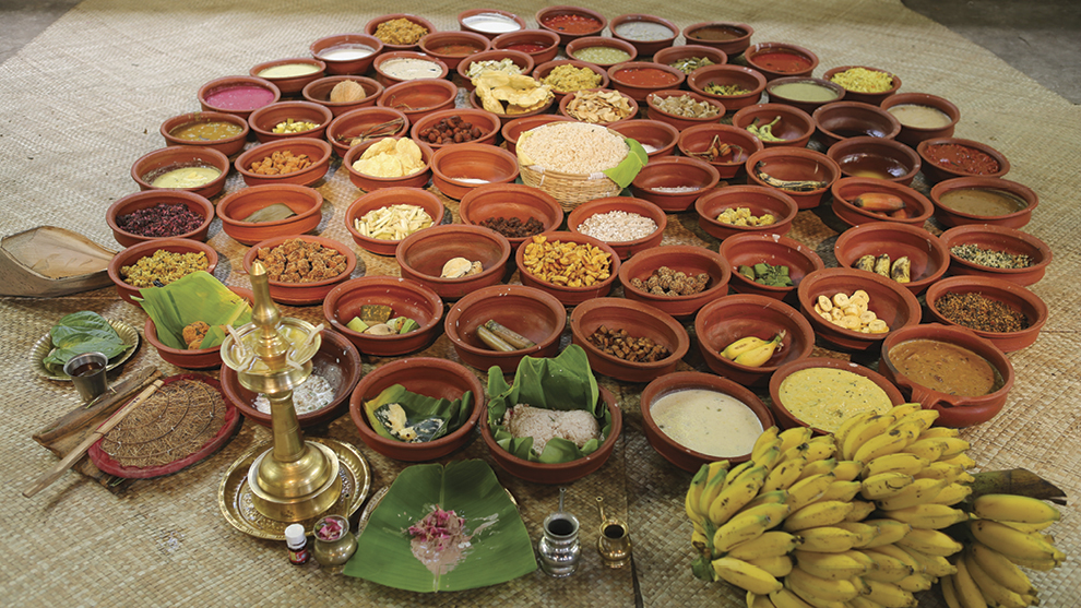 Aranmula Vallasadya dishes, Kerala