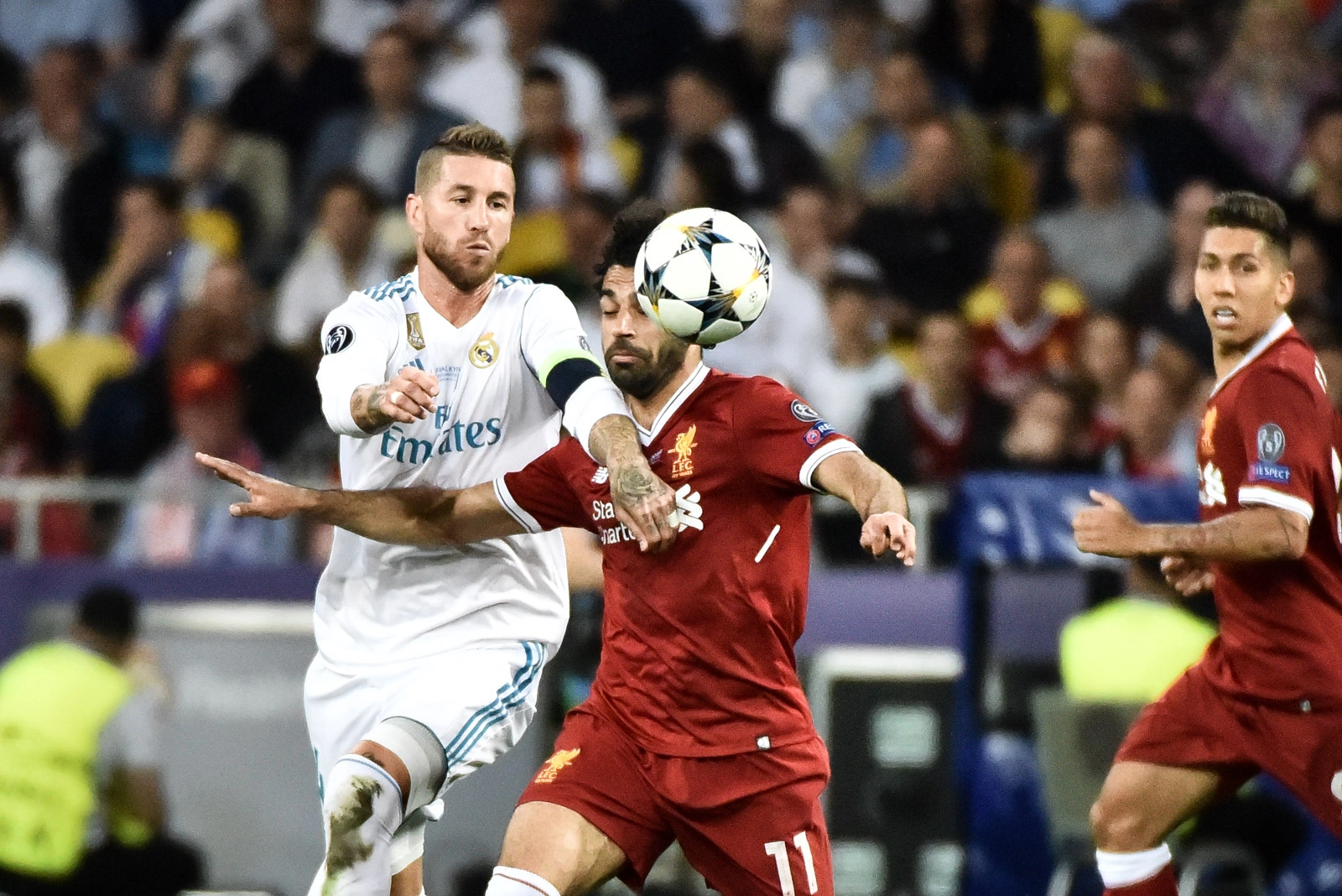 Football teams Real Madrid and Liverpool vie for the prestigious European football trophy, the UEFA Champions League cup, on May 26 in Ukraine&#8217;s main sports arena, Olimpiysky Stadium.