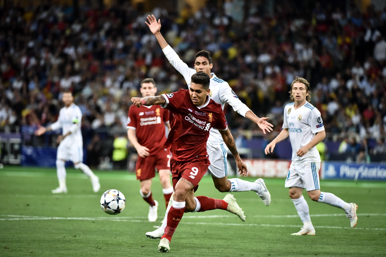 Football teams Real Madrid and Liverpool vie for the prestigious European football trophy, the UEFA Champions League cup, on May 26 in Ukraine&#8217;s main sports arena, Olimpiysky Stadium.