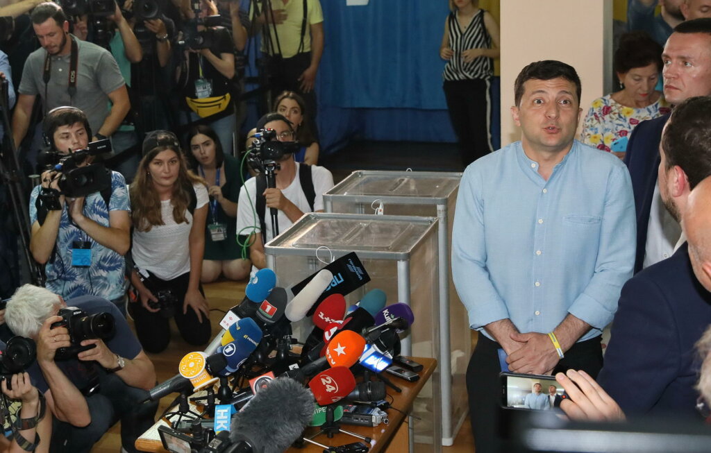 A democratic first: One party wins majority in Ukraine’s parliament