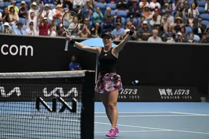 Ukraine Tribute as Qualifier Downs Russia's Kudermetova at Australian Open