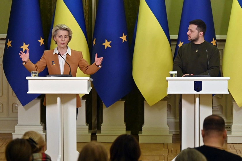Zelensky Warns of Russia ‘Revenge’ as EU Chief Visits