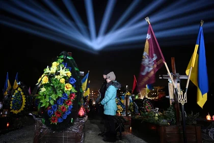 Ukrainians Pray, Ready for Strikes one Year After Russian Invasion