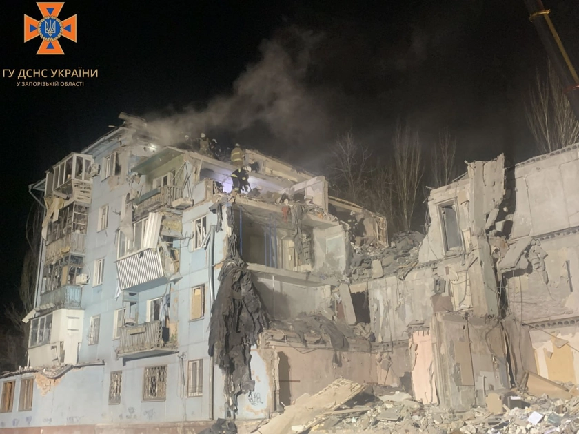 Death Toll in Russian Strike in Zaporizhzhia Rises to 13