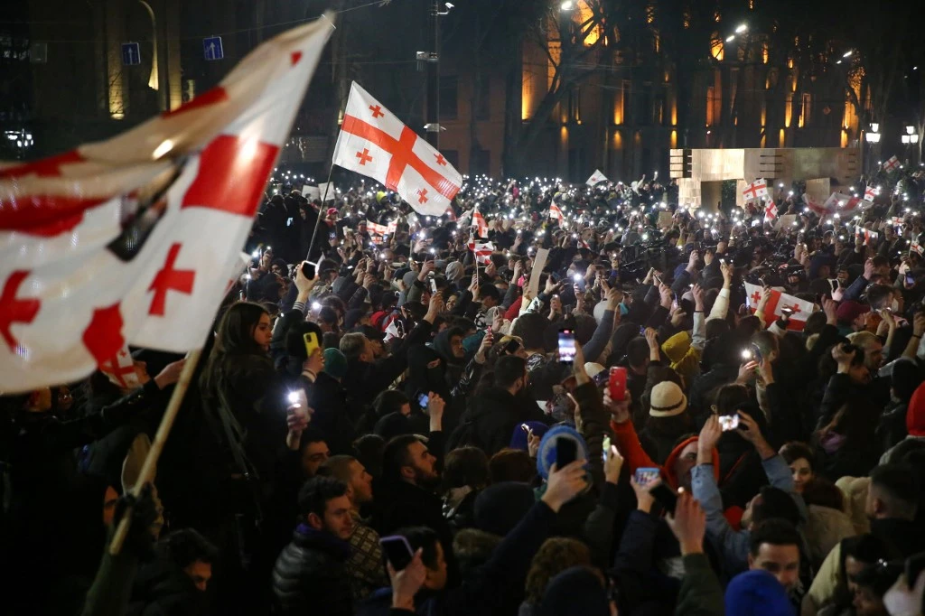 Georgians Rally Even as Parliament Scraps 'Foreign Agent' Bill