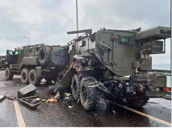 Russian Reinforcements Crash on Crimea Bridge