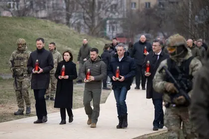 27 EU Ambassadors Visit the Kyiv Region a Year After it Was Liberated
