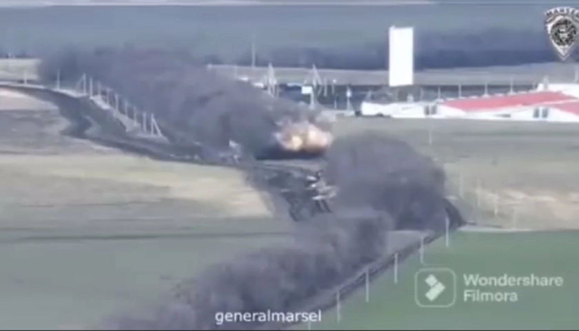 Video Released Showing Ukraine’s Military Striking Russian Military in Cross-Border Attack